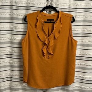 Elegant Ruffle Blouse in Mustard